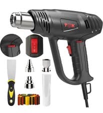 Image of Heat Gun 1800W Heavy Duty Hot Air Gun 3 Nozzle for Crafts, Shrink Wrapping/Tubin