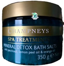 Image of Champney's Mineral Detox Bath Salts with Patchouli Lemon Peel Oil & Orange Oil