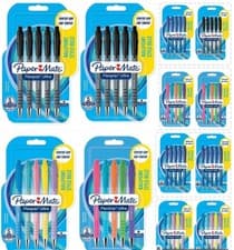Image of 2 packs paper mate Flexgrip Ultra Retractable Ballpoint Pens medium nib