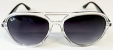 Image of Ray-Ban Genuine Sunglasses Grey Gradient Transparent Frame RB4376 6477/11 2026