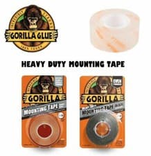 Image of Gorilla Heavy Duty Mounting Tape Double Sided Weatherproof Permanent Display