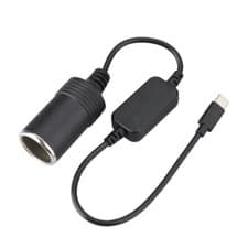 Image of Travel Power USB C to 12V Socket Adapter Cable for Car Electronics Use