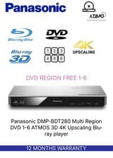 Image of Panasonic DMP-BDT280 Multi Region DVD 1-6 ATMOS 3D 4K Upscaling Blu-ray player B