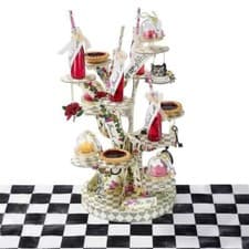 Image of Alice in Wonderland Truly Alice Party Tree Shaped Cupcake Cake Stand