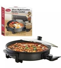 Image of Quest 30cm Multi-Function Electric Cooker Pan with Lid - 1500W 35410