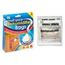 Image of 151 Dehumidifier Bags For Small Spaces Removes Damp Mould Moisture 2 x 36g Packs
