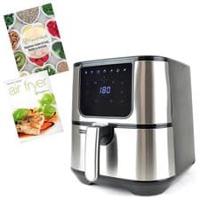 Image of HealthKick XL 5.5L Air Fryer 1800W Digital Touch Grill Oven Steamer – K3401