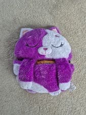 Image of Happy Nappers Kids Sleeping Bag, Purple White Cat (Medium)