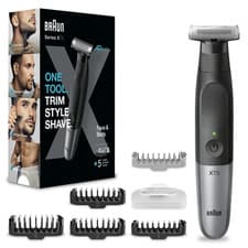 Image of Braun Hybrid Electric Rechargeable Beard Trimmer & Body Shaver Series X XT5100