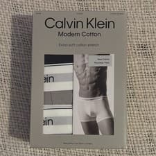 Image of Calvin Klein 3 Pack Trunks Modern Cotton Black Ash Plein Air XL