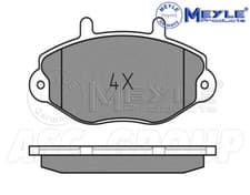 Image of Meyle Brake Pad Set, Front Axle With anti-squeak plate 025 214 6918