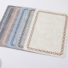 Image of 2 Heat Resistant Leather Table Mats 18x12 Inch for Home and Restaurant Use