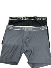Image of Calvin Klein MENS POLYESTER Boxer Brief Boxers 2 PACK NP2372S(BLK/GRY,XL) NWOT