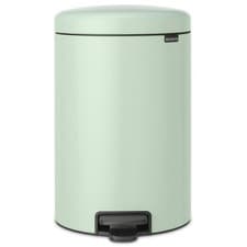 Image of Brabantia newIcon Pedal Bin 20 Litre Plastic Bucket White Black Grey Green Taupe