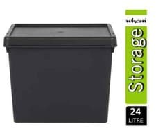 Image of Wham Bam Super Strong Recycled Black Heavy Duty Storage 24 Litre