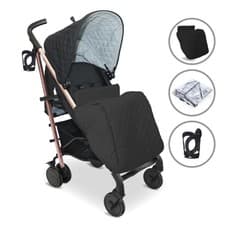 Image of My Babiie MB51 Plus Stroller - Quilted Black