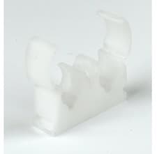 Image of Talon TD15 15mm Double Hinged White Pipe Clips Pack of 20