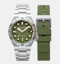Image of Spinnaker Boettger Dark Olive Automatic Men’s Watch Limited Edition Timepiece