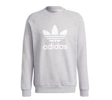 Image of Adidas Adicolor Classics Trefoil Crew - Men's Sweater Cotton Gray H06650