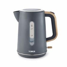 Image of Cordless Jug Kettle by Tower T10037G Scandi 1.7L 3000W Grey Wood-Effect