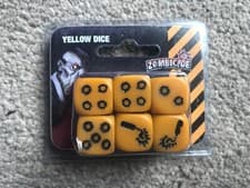 Image of zombicide board game accessory YELLOW DICE expansion BRAND NEW, SEALED