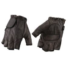 Image of Milwaukee Leather MG7561 Men's "Distressed Brown" Fingerless Leather Glove
