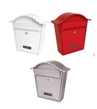 Image of STERLING CLASSIC POST BOX WITH BOWED ROOF WALL MOUNTED