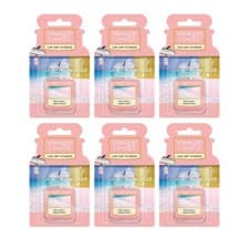 Image of 6 x Yankee Candle 3D Car Jar Air Freshener Freshner Scent - Pink Sands