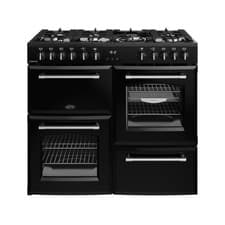 Image of Belling Farmhouse 100cm Dual Fuel Range Cooker - Black 444411829