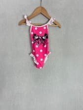 Image of Disney Mickey + Minnie Mouse, Girls Pink Spotty Swimsuit, Size 12M - Brand New