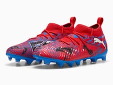 Image of PUMA JUNIOR FOOTBALL BOOTS BOYS GIRLS FUTURE 8 MATCH FG/AG PLAYMAKER KIDS SHOES