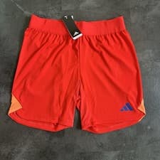 Image of Adidas Women’s Football Shorts Red Large Size 14 Activewear Sports BNWT