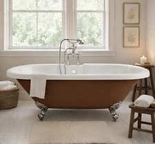 Image of Matt Copper Albert 1700mm Traditional Free Standing Bath