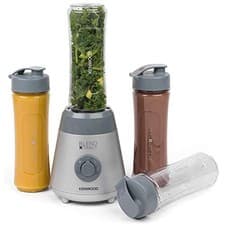 Image of Kenwood SMP064SI Smoothie 2 Go Sport Blender 300 W Silver With 4 Bottles