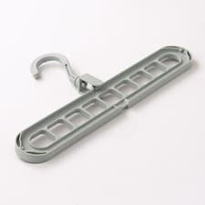Image of Space Saving Clothes Hangers Set of 4 Wardrobe Closet Storage Each Have 9 Hooks