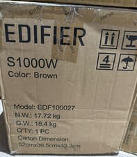 Image of Edifier S1000W Wireless Bookshelf Speaker Set - Brown (Brand New)