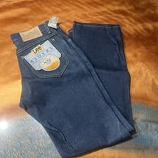 Image of Vintage NWT Lee Rider Bootcut Jeans 29x30 Unwashed 100% Cotton Made in USA NOS