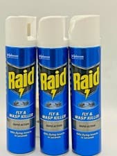 Image of Raid Fly & Wasp Killer Rapid Action Spray 300ml X3 over 2000 sold lowest price