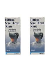 Image of Difflam Sore throat Rinse - 200ml X2Pack
