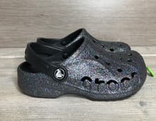 Image of Crocs Kids Classic Glitter Clog Black J1 207015-0C4