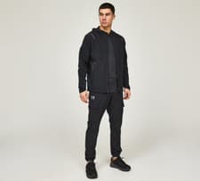 Image of Under Armour Vibe Woven Cargo Pant. Colour Black. Size Medium
