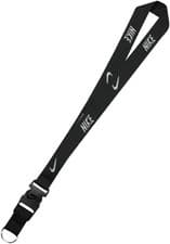 Image of Nike Lanyard Detachable Keyring Clip Black Unisex One Size 100% Genuine
