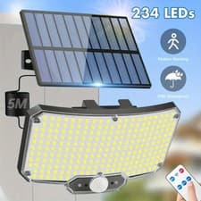 Image of 234LED Solar Power Motion Sensor Wall Light Outdoor Garden Security Flood Lamp