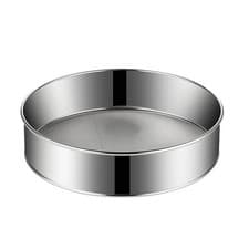 Image of Round Flour Sieve Stainless Steel Handhold Strainer Sifters Kitchen Supplies