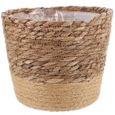 Image of Woven Baskets Seagrass Decorative Flower Planters for Indoor Plants