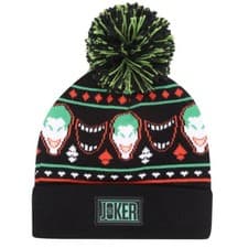 Image of Official Batman Core Ski Pom Beanie Cozy Winter Hat Gift Apparel for DC Fans