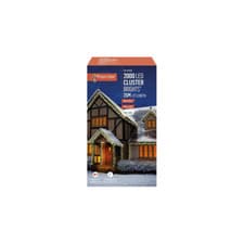 Image of Premier 2000 LED Cluster Indoor Outdoor Christmas Tree Lights Timer - MULTI COLO
