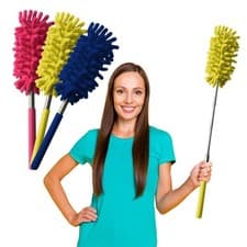 Image of 3-6 Microfiber Extendable Duster Telescopic Long Feather Cleaning Brush 27-76cm
