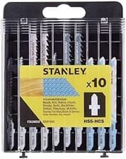 Image of Stanley STA28050-XJ Jigsaw Blades T-Shank Wood and Metal 10 Pieces