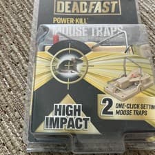Image of Deadfast Quick Kill Mouse Trap Twin Pack Easy Accurate Home Rodent Pest Control